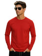 Veirdo Mens Cotton Regular Fit Solid Full Sleeve T-Shirt