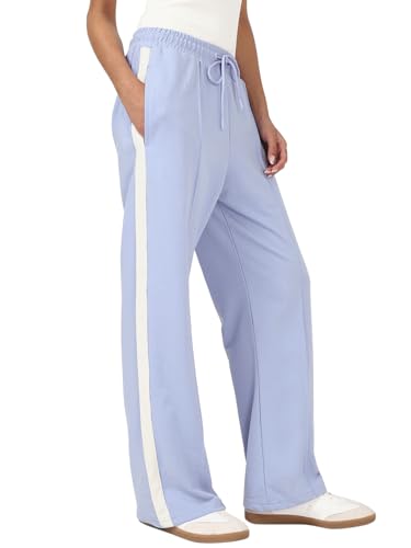 Bewakoof Air 1.0 Womens Solid Straight Fit Poly Cotton Pant_654842_Purple_L
