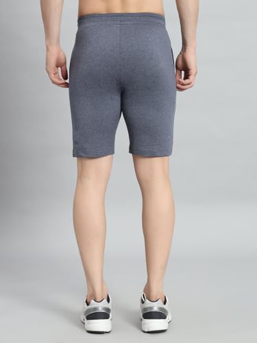 Peppyzone Mens Outdoor Shorts (DFP-38739_Blue Melange