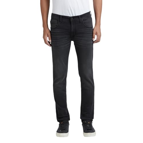 Danial Black Low Rise Tapered Stretch X Jeans
