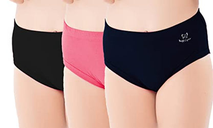 Lyra Cotton Assorted Solid Coloured Kids/Girls Panty | Hipstar Pack Of 3