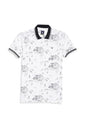 Allen Solly Boys Regular Fit Printed Casual Cotton Half Sleeve Polo Shirt