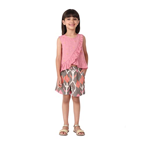 Fabindia Kids Woven Shorts Set Cotton_6-8Y