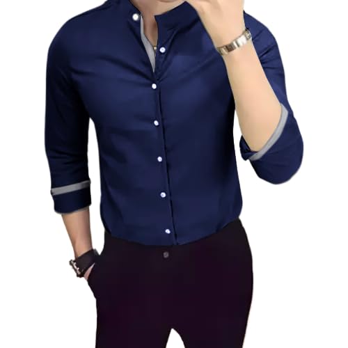 Tee Projekt Casual Cotton Long Sleeve Shirt for Men Formal Wear Regular Wear