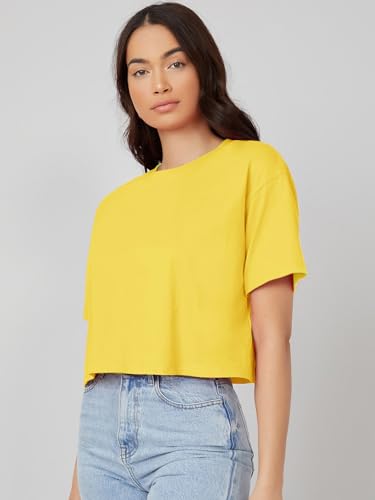 Kotty WomenS Solid Cotton Blend T-Shirt
