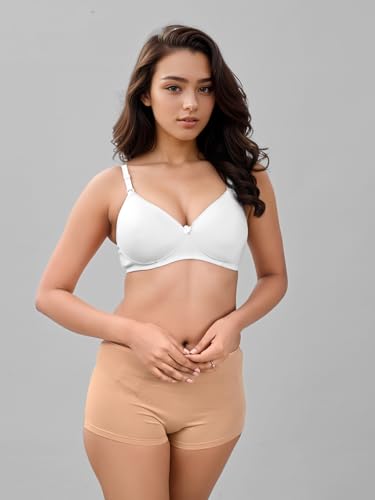 Lux Venus 3/4Th Coverage Padded Bra With Adjustable Bra White
