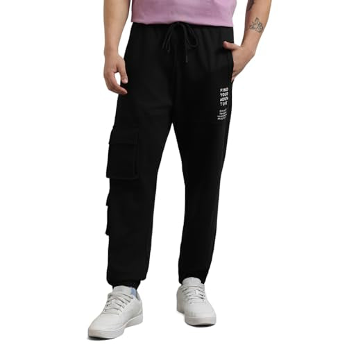 Nobero MenS Relaxed Sweatpants (1M-Bwjg-R0113_Black
