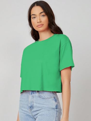 Kotty WomenS Solid Cotton Blend T-Shirt