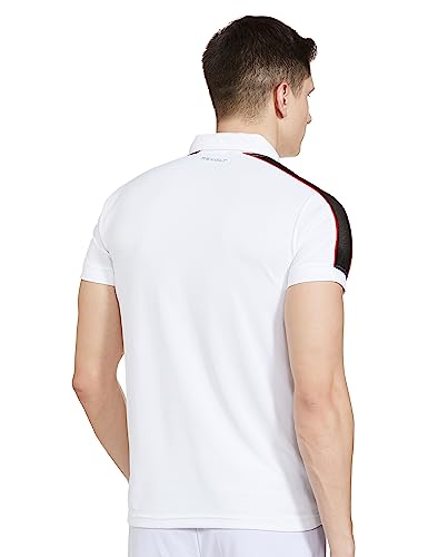 REVOLT Solid Slim Fit Men's Soft & Comfortable Polo T-Shirt-with Logo Branding