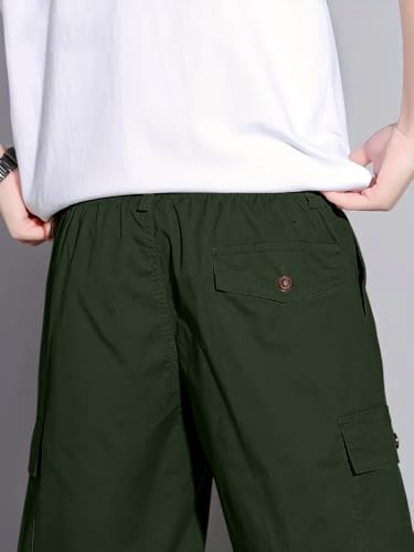 Greciilooks MenS Casual Shorts (Gl-M.Short-Sh339_Green