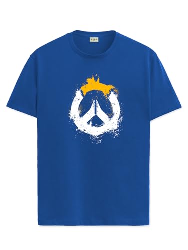 ADRO Mens Printed T-Shirt for Men | R22-M-PC-RB-XL Royal Blue