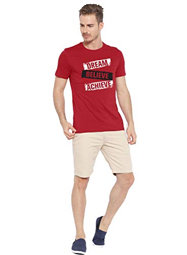 ADRO Men's & Women's Regular Fit T-Shirt (RNR-M-DBA-RD)