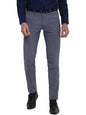 Turtle Men Blue Self Design Ultra Slim Fit Trousers