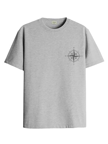 ADRO Tshirt for Men | Printed T Shirt for Men | 100% Cotton Tshirt | Graphic Printed T-Shirt | Chest Printed Tshirt | Unisex Tsh