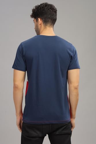 ADRO Tshirt for MenMulti Color T-Shirt for MenCotton T-ShirtMens TshirtRN8-24-NBGRRD