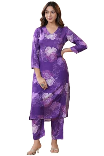 ANNI DESIGNER Womens Cotton Blend Floral Co-Ord Set