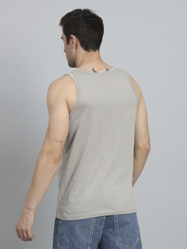 Peppyzone Mens Regular Fit Vest (TT-Teddy0610_Grey