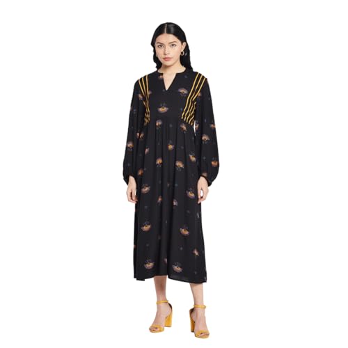 Fabindia WomenS Casual Dress (10708674_Black