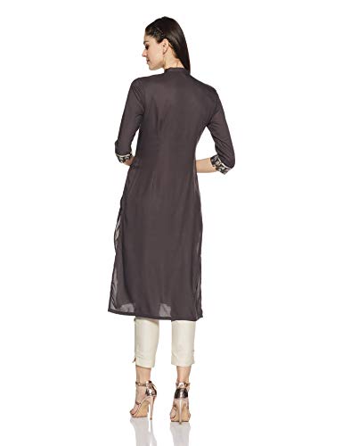 W for Woman Women's Rayon, Cotton Straight Kurta