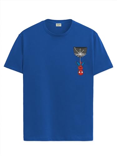 ADRO Tshirt for Men | Anime T Shirt for Men | 100% Cotton Tshirt | Graphic Printed T-Shirt | Chest Printed Tshirt | Spiderman Ts