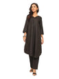 Varanga WomenS Violet Strap Kurta With Tonal Bottom & Printed Dupatta  Round Neck, Side Slit Design, Stylish & Comfortable