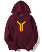 ADRO Men's Cotton Neck Hooded Sweatshirt (H22-M-LNN-MR_Maroon_XL)