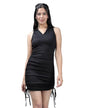 Noble Monk Women'S Rib Ruched Dress Black