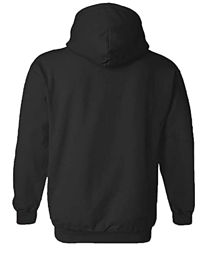 ADRO Men's Cotton Hooded Hoodie Black (H-B-STO-BL_Black_M)