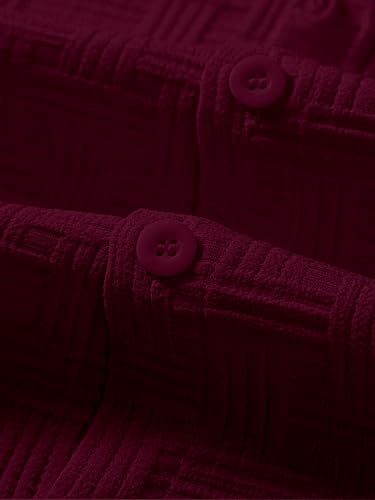 Leriya Fashion Mens Solid Regular Fit Shirt (LF-MS-6246_Maroon