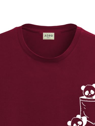ADRO Tshirt for Men | Printed T Shirt for Men | 100% Cotton T-Shirt |Printed T Shirt | T-Shirts | RN24-POC