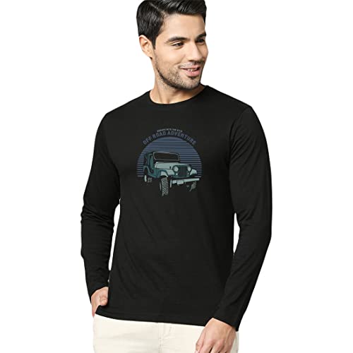 Bewakoof Men Off Road Jeep Printed T-Shirt-Medium