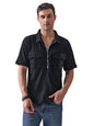 Greciilooks Regular Fit Plain Casual For Men Stylish Latest | Half Sleeve T Shirt (Gl-Mt-1155_Black