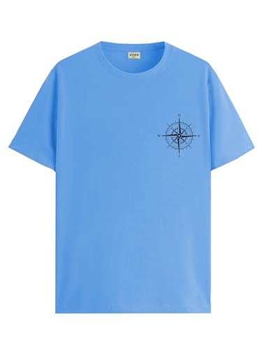 ADRO Tshirt for Men | Printed T Shirt for Men | 100% Cotton Tshirt | Graphic Printed T-Shirt | Chest Printed Tshirt | Unisex Tsh