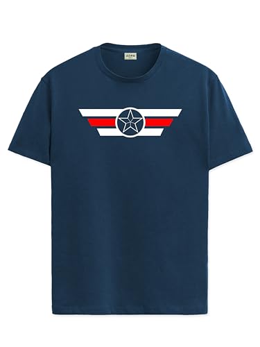 ADRO Tshirt for Men | Printed T Shirt for Men | 100% Cotton T-Shirt |Printed T Shirt | T-Shirts | RN24-CAP-SB-S Teal
