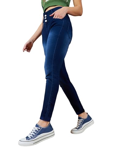 Miss Chase WomenS Skinny Jeans (Mcss19Den08-27-31_Navy Blue