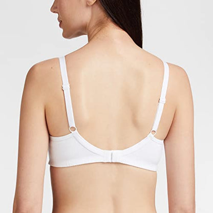 Enamor AB75 M-Frame JIggle Control Full Support Supima Cotton Bra - Non-Padded, Wirefree & Full Coverage