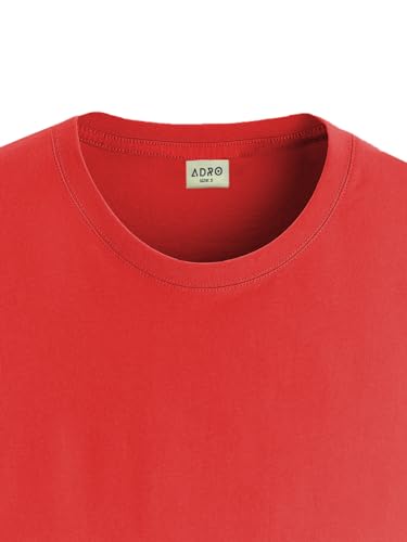 ADRO Mens Flag Printed Cotton T-Shirt_RN24-L2-FLAG-RD