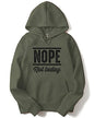 ADRO Nope Not Today Mens Printed Hoodies/Mens Sweatshirts (H21-M-NOP-OL_Olive_XL)