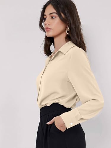 Greciilooks WomenS Regular Fit Western Shirt (Gl-W1894_Cream