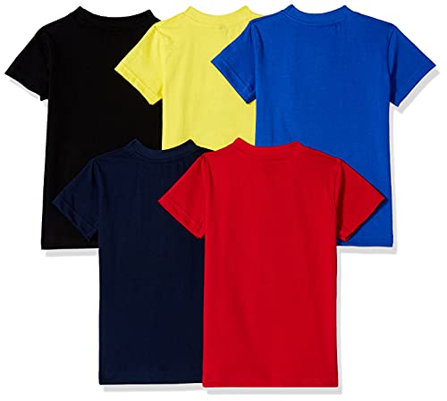 T2F Boys Cotton Regular Fit T-Shirt(Pack of 5)