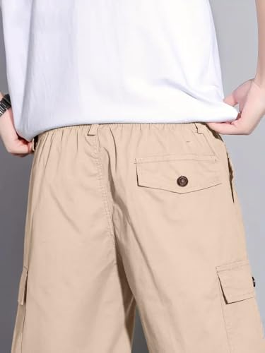 Greciilooks MenS Casual Shorts (Gl-M.Short-Sh339_Cream