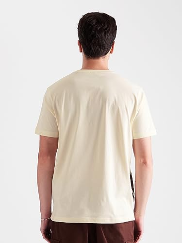 The Souled Store Marvel: Vintage Heroes Mens Regular Fit Graphic Printed Half Sleeve Cotton Yellow T-Shirts MenS T-Shirts Graph