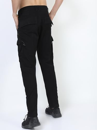 Ketch MenS Relaxed Casual Pants (Khtr000295_Black