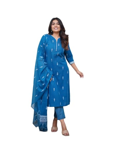FABNEX Kurta Set for Women | Women Kurta Set with Dupatta | Women Kurta Sets Kurtis | Women Kurta Pant Set (K-94-95) (in, Alpha,