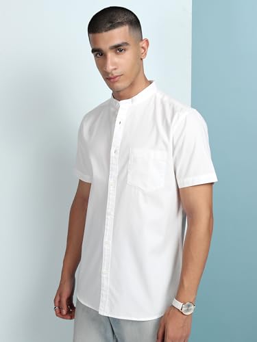 Ketch MenS Slim Fit Shirt (Khsh001811_White