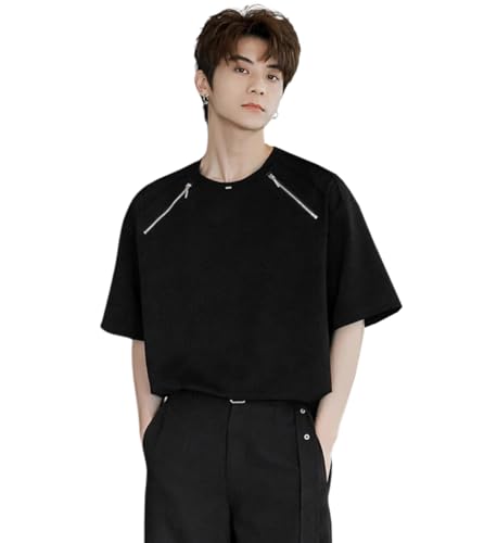 Leriya Fashion Regular Fit Men T-Shirt (LF-MT-1142_Black