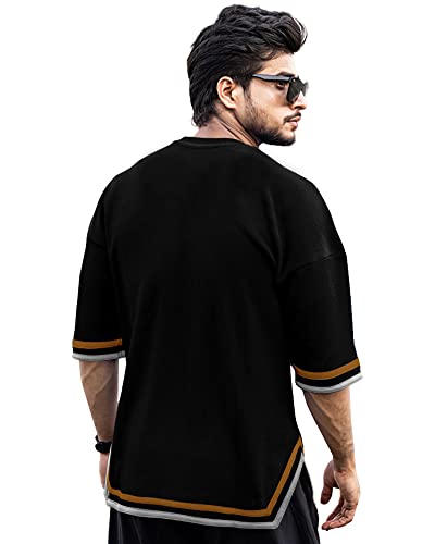 Eyebogler Loose Fit Cool Tshirt For Men Black