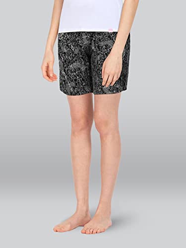 Lyra Pure Cotton Printed Night Shorts For Women (Pack Of 2)