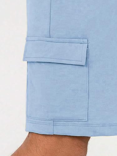 Nobero MenS Cargo Shorts (1M-Bwsh-R0082_Powder Blue