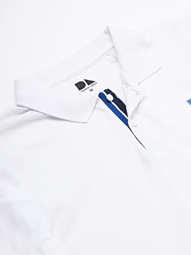 Dennis Lingo MenS Slim Fit White Polo T-Shirt